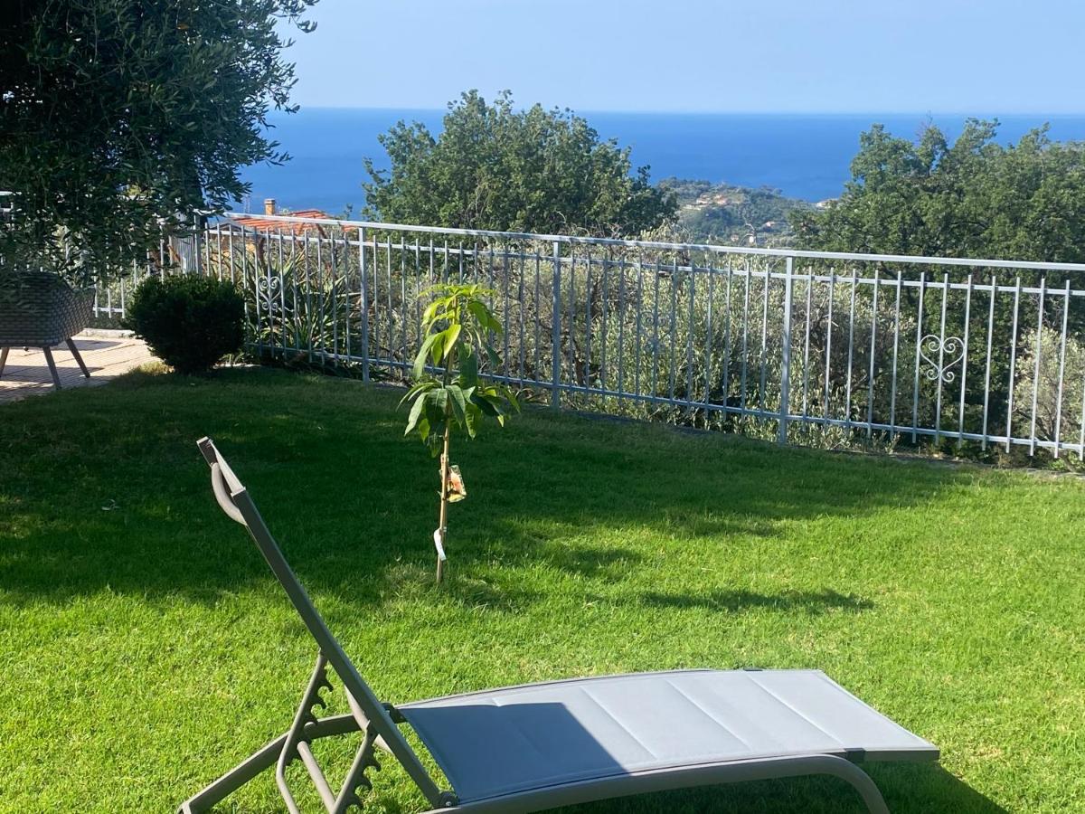 Casa Vista Mare - Superb Garden And Parking Included Villa Imperia Exterior foto